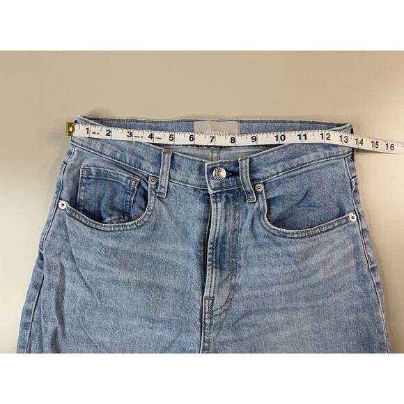 Everlane Womens High Rise Straight Denim Jeans 26 Light Wash Classic Preppy City - Picture 3 of 11